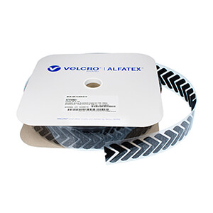 VELCRO® Brand Stick-On Chevrons Black Hook 25m Roll VELCRO® Brand Stick-On Chevrons Black Hook 25m Roll